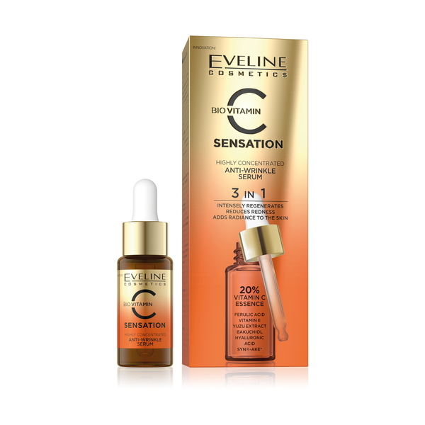 EVELINE C SENSATION VITSMIN C 20% ANTI-WRINKLE SERUM 18ML