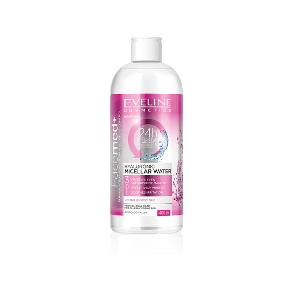 EVELINE FACEMED+ HYALURONIC MICELLAR WATER 400ML