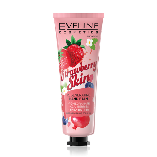 EVELINE STRAWBERRY REGENERATING SKIN HAND BALM 50ML