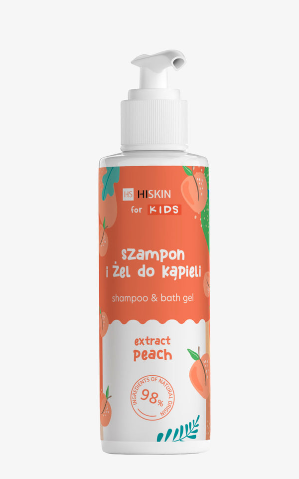 HISKIN KIDS Shampoo & Body Gel Peach 280ml