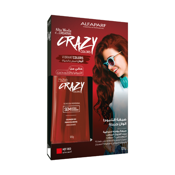 AltaModa Creative Crazy Colors Hot Red 120g